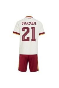 Espanja Mikel Oyarzabal #21 Jalkapallovaatteet Lasten Vieraspeliasu MM-kisat 2026 Lyhythihainen (+ Lyhyet housut)